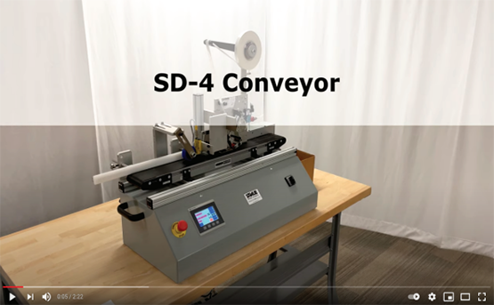 SD-4 Conveyor on a Tabletop Cart